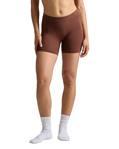 Woxer Silky Modal 5-inch Baller Boxer Briefs In Brown