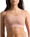 Woxer Silky Modal Adjustable Bralette In Pink
