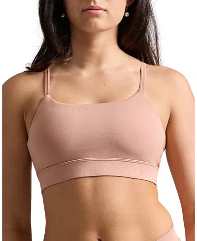 Woxer Silky Modal Adjustable Bralette In Pink