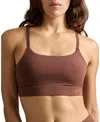 Woxer Silky Modal Adjustable Bralette In Brown