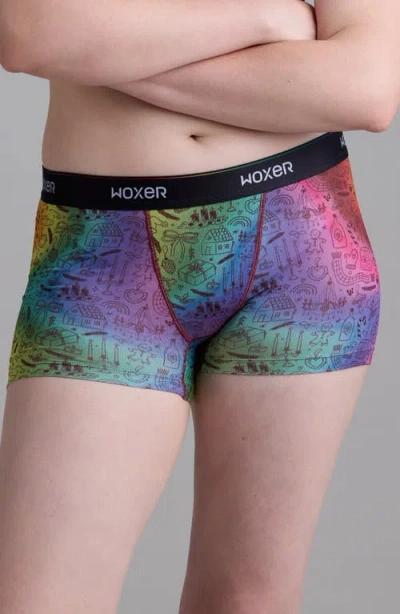 Woxer Star Candy Boxer Briefs In Multi