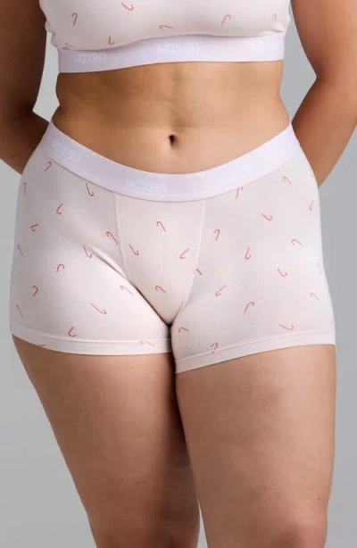 Woxer Star Candy Boxer Briefs In White
