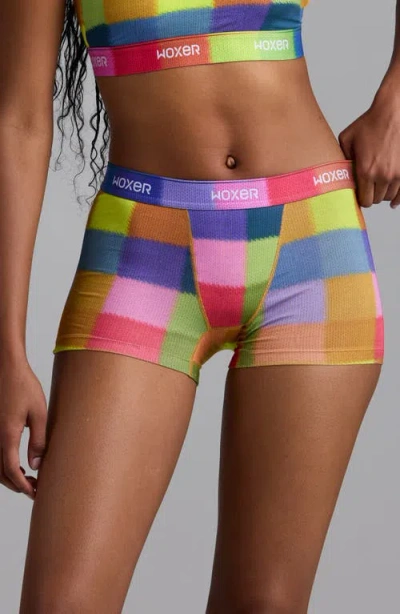 Woxer Star Ultrasoft 3-inch Boxer Briefs In Multi