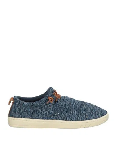 Woz? Man Sneakers Blue Size 8 Textile Fibers