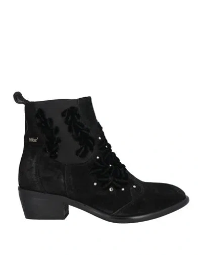 Woz? Woman Ankle Boots Black Size 6 Leather