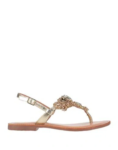 Woz? Woman Thong Sandal Light Green Size 7 Leather, Textile Fibers