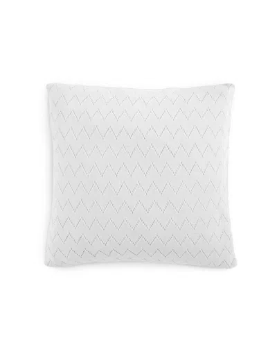 Wph Herringbone Square Decorative Pillow In Ivory