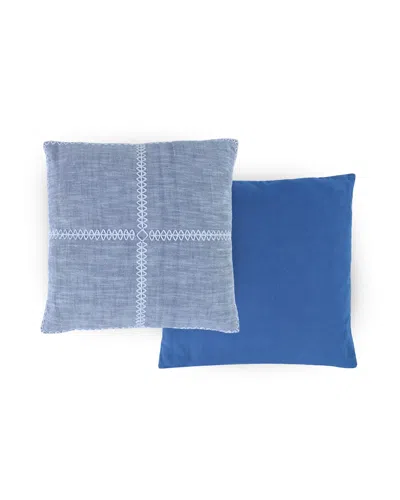 Wph Isla Square Decorative Pillow In Navy