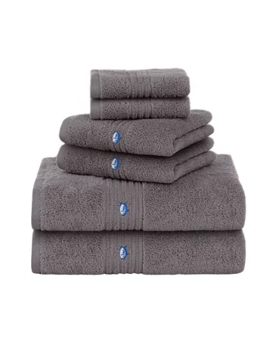Wph Performance 5.0 Bath Towel 6-piece Set In Nautical Grey