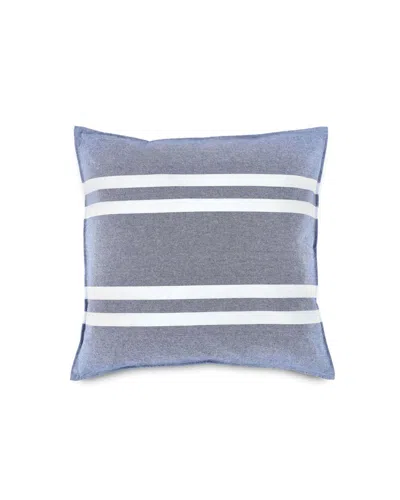 Wph Sailor Stripe Square Decorative Pillow In Navy