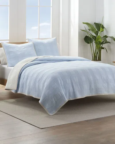 Wph Southern Tide Camden Quilt In Ivory/blue