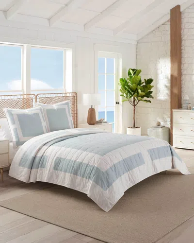Wph Southern Tide Savannah Quilt In Ivory/blue