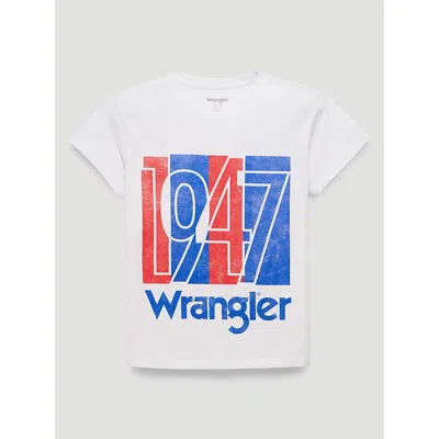 Wrangler 1947 Billboard Retro Regular Graphic Tee In Bright White