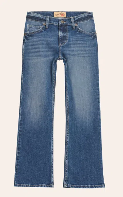 Wrangler 20x Boys' 42bwx Sorrel Medium Wash Slim Fit Stretch Vintage Boot Cut Jean (18-20) In Blue