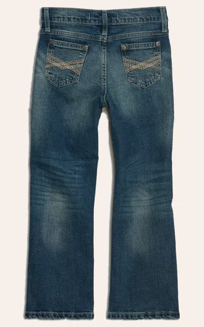 Wrangler Kids' 20x Boys' Caprock Canyon Medium Wash Slim Fit Boot Cut Jean (1t-7) In Blue