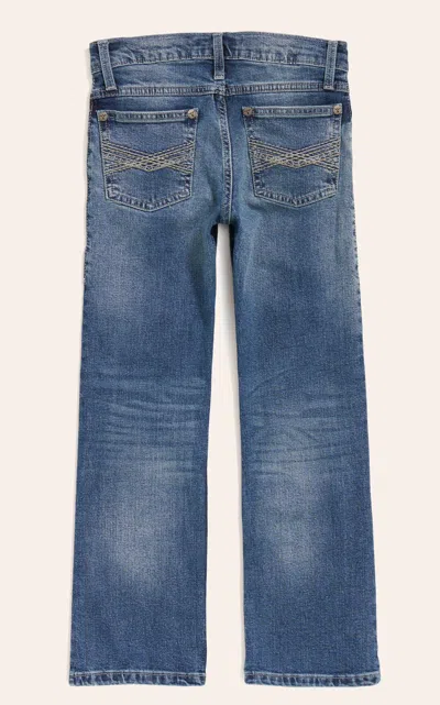 Wrangler 20x Boys' Caprock Canyon Medium Wash Slim Fit Boot Cut Jean (8-16) In Blue