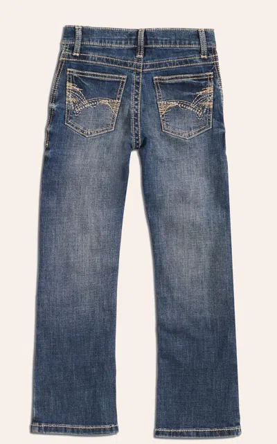 Wrangler 20x Boys' Midland Medium Wash Slim Fit Stretch Vintage Boot Cut Jean (1t-7) In Blue