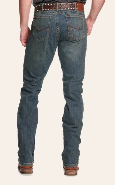 Wrangler 20x Men's 44 Mcallen Dark Wash Slim Fit Straight Leg Stretch Jean In Blue