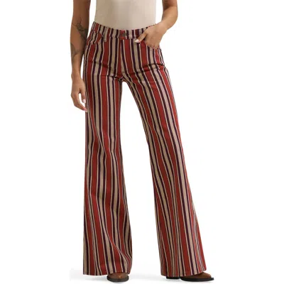 Wrangler 70s High Waist Flare Leg Jeans In Multi
