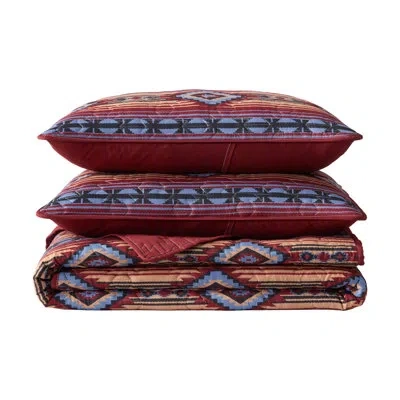 Wrangler Anguston Reversible Red Quilt Set