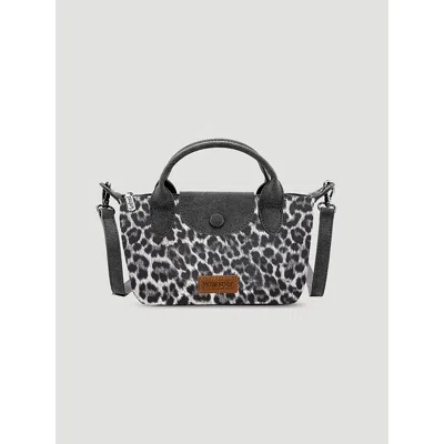 Wrangler Animal Print Mini Cross Body In Black