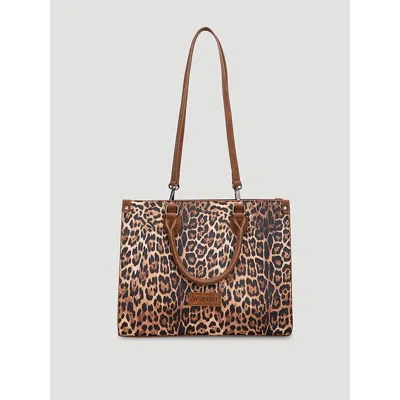 Wrangler Animal Print Small Tote In Brown