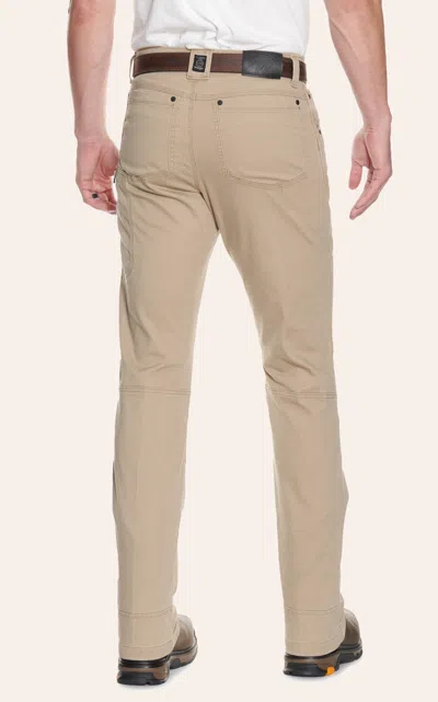 Wrangler Atg By  Men's Elmwood Khaki Mid Rise Straight Leg Reinforced Utility Pants In Brown