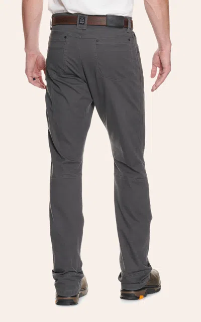 Wrangler Atg By  Men's Gray Mid Rise Straight Leg Reinforced Utility Work Pants