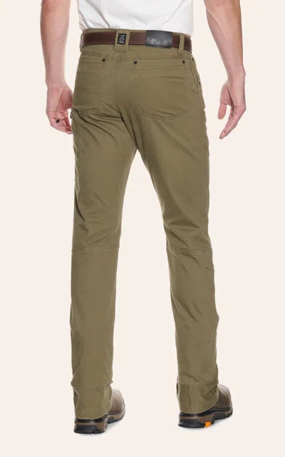 Wrangler Atg By  Men's Green Mid Rise Straight Leg Reinforced Utility Work Pants