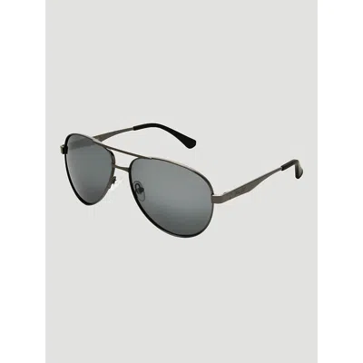 Wrangler Aviator Sunglasses In Smoke In Black