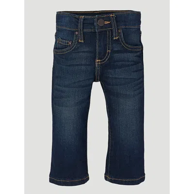 Wrangler Kids' Baby Boy Adjustable Waist Western Jean In Dark Blue