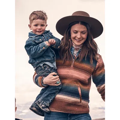 Wrangler Kids' Baby Boy Long Sleeve Classic Denim Jacket In Dark Blue