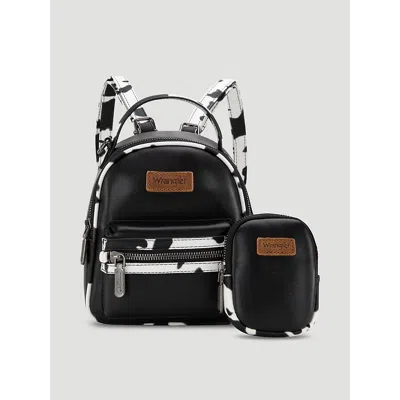 Wrangler Backpack With Cow Trim In Black