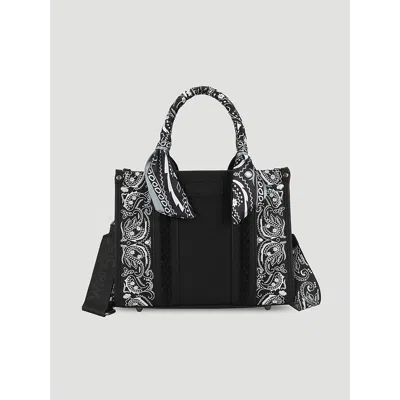 Wrangler Bandana Print Mini Tote In Black