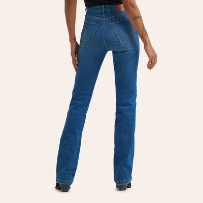 Wrangler Bespoke Women's Pearl High Rise Bootcut Jeans In Blue
