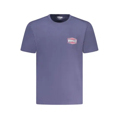 Wrangler Blue Cotton T-shirt In Purple