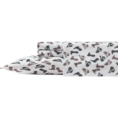 Wrangler Boots 'n Hats Microfiber Sheet Set In Multi