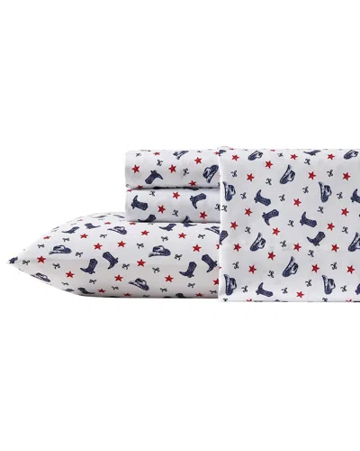 Wrangler Boots N Hats Stars Sheet Set In White