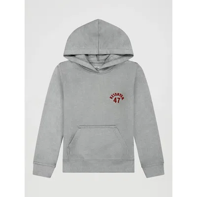 Wrangler Kids' Boy's 47  Logo Pullover Hoodie In Grey Mele In Gray