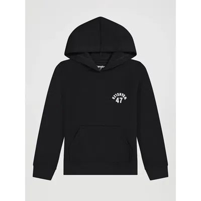 Wrangler Kids' Boy's 47  Logo Pullover Hoodie In Phantom In Gray