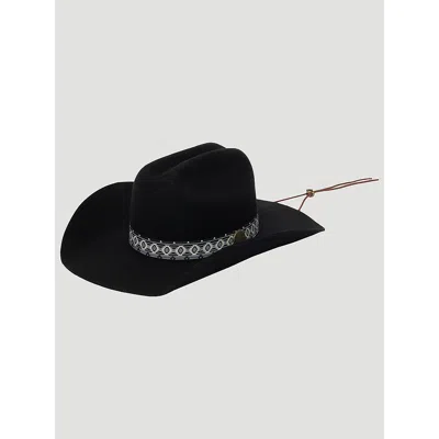 Wrangler Kids' Boy's Chin Cord Cowboy Hat In Black