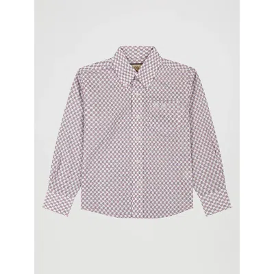 Wrangler Kids' Boy's Classic Button-down Print Shirt In Red Geo
