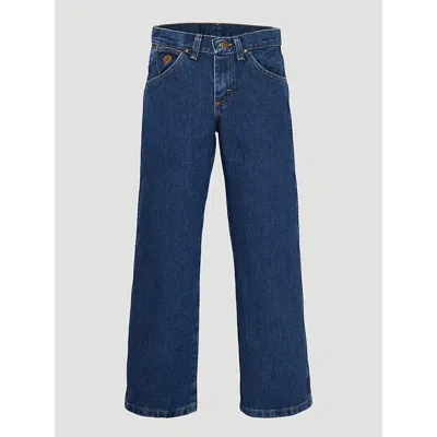 Wrangler Kids' Boy's George Strait Cowboy Cut® Collection By ® Original Fit Jean (4-7) In Hvywght Stn Den In Blue