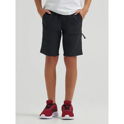 Wrangler Kids' Boy's Outdoor Tech Cargo Short In Jet Black