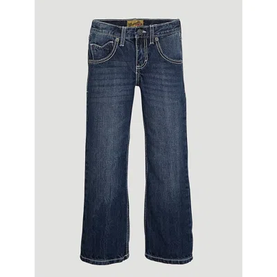 Wrangler Kids' Boy's ® 20x® No. 42 Vintage Bootcut Slim Fit Jean (4-7) In Canyon Lake In Blue