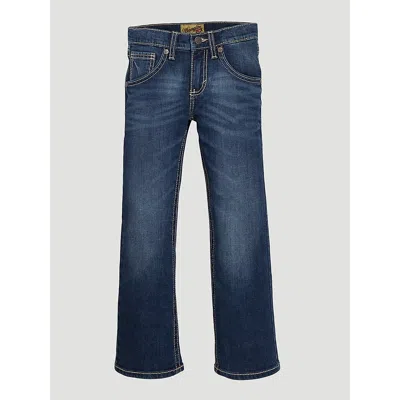 Wrangler Kids' Boy's ® 20x® No. 42 Vintage Bootcut Slim Fit Jean (4-7) In Midland In Blue
