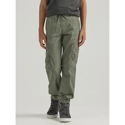 Wrangler Kids' Boy's ® Free To Stretch Gamer Cargo Pant (husky) In Olive In Green