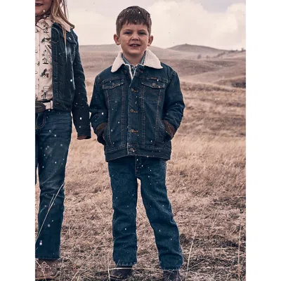 Wrangler Kids' Boy's  Retro® Relaxed Bootcut Jean (4-20) In Jackson Hole In Blue