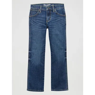 Wrangler Kids' Boy's  Retro® Slim Straight Jean (4-20) In Alby In Blue