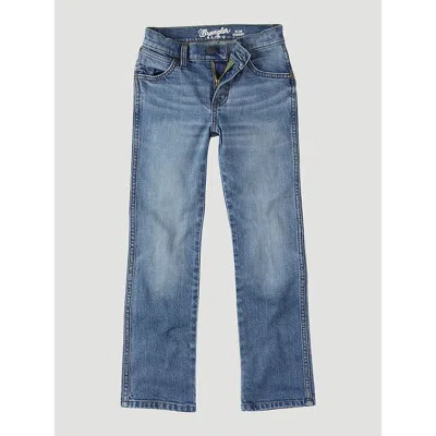 Wrangler Kids' Boy's  Retro® Slim Straight Jean (4-20) In Roughhouse In Blue